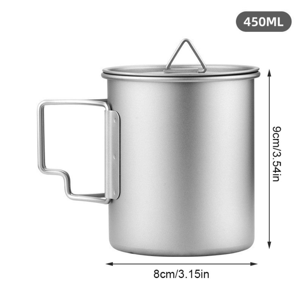 300ML/450ML/750ML Outdoor Water Cup Titanium Camping Picnic Mug Portable Beer Cup Camping