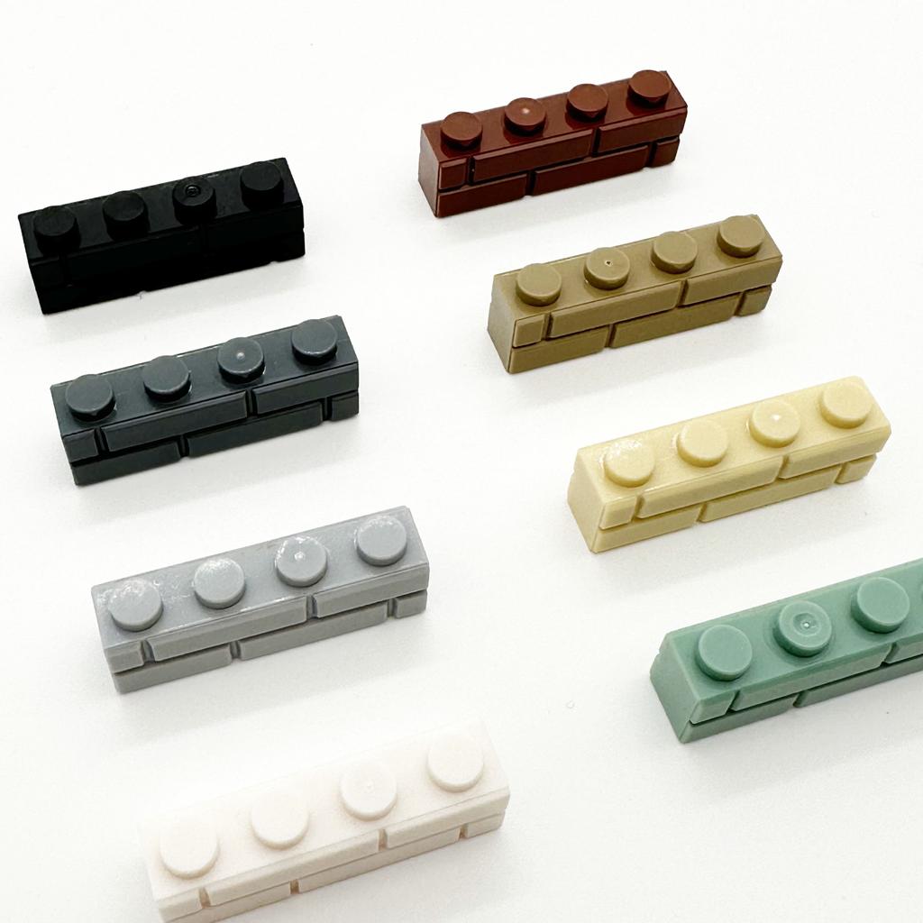 300pcs Bulk Building Blocks Thick Wall Figures Bricks 1x4 Dots Educational Creative Size Compatible With 15533 Toy for Children