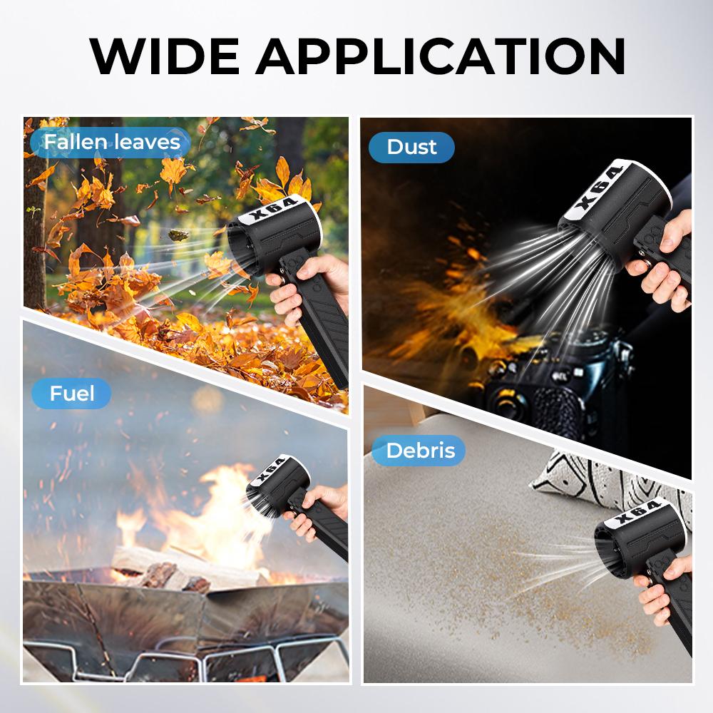 X64 Мощный воздуходув 64мм Бесщеточный ручной турбовентилятор Макс. тяга 1400G 1000Вт Высокая мощность Автомобильный воздуходув для воды и воздуходувки для листьев