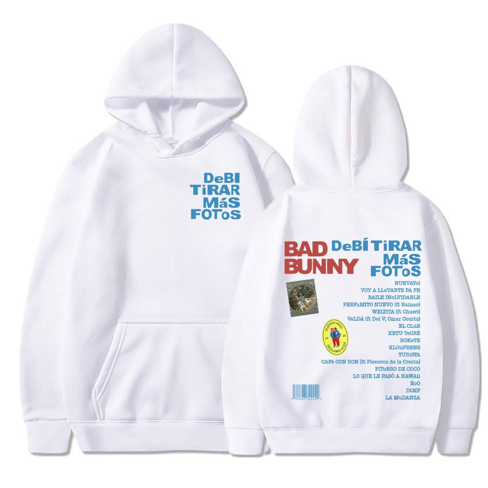 DTMF Debí Tirar Más Fotos 2025 New Album Hoodies Bad Bunny Singer Sweatshirts Men Women Clothing Pullovers Fans Gift Streetwear