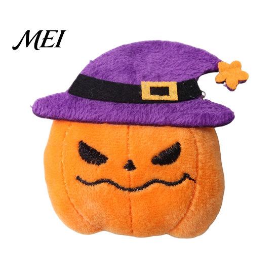 Plush Halloween Pet Toy Theme Cat Toy, Soft Ghost Bat Pumpkin Cute Bite-resistant Stuffed Chew for Indoor Cats Boredom Relief Holiday Photography