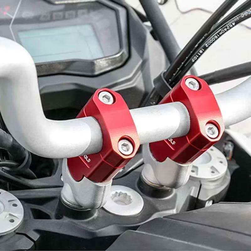 Motowolf Universal Motorcycle Handlebar Riser Motocross Handlebar Heightening Clamp Mount Motorbike Accessories 22mm/28mm
