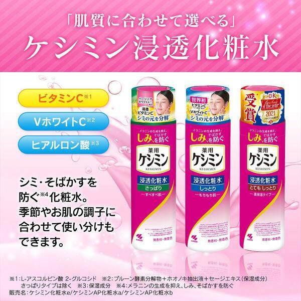 Kobayashi Keshimin Penetrating Lotion Light Moist Deep Moist