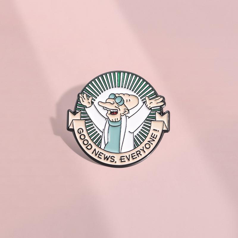 Доктор Красочный Мультяшный Металлический Брошь Идеально Подходит Для Уникальной Моды И Идей Для Подарков