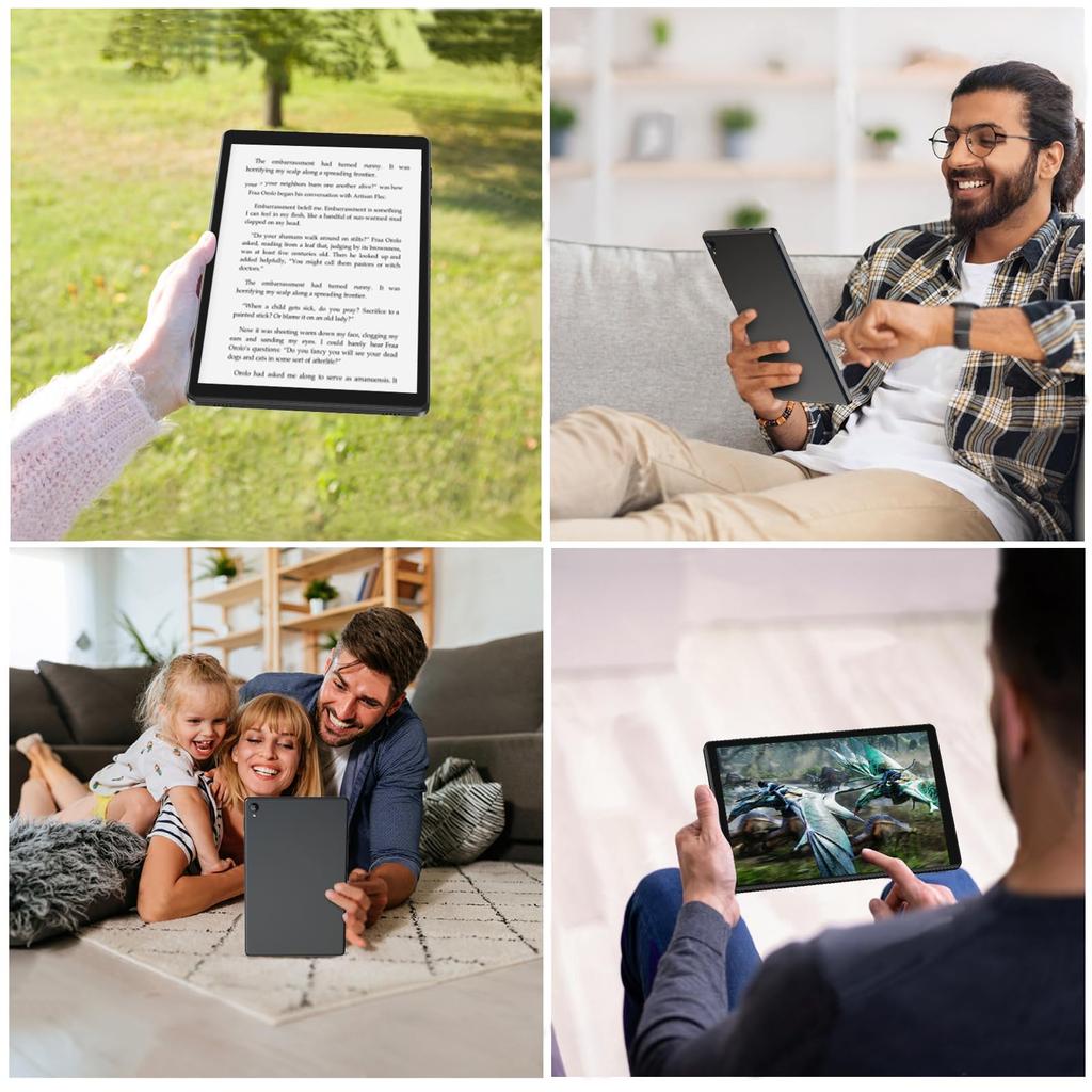 Планшет Android 14 с 32 ГБ ROM 6000 мАч HD IPS Двойной и поддержка Wi-Fi 6 10-дюймовый Wi-Fi, (1 ТБ с возможностью расширения), Память, Сенсорный экран, Камеры,