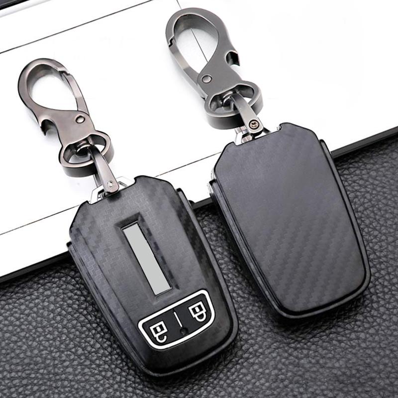 Carbon fiber Silicone Car key Cover Case For ISUZU D-MAX DMAX Truck MUX 2015 2017 2018  Smart Remote Key Protect