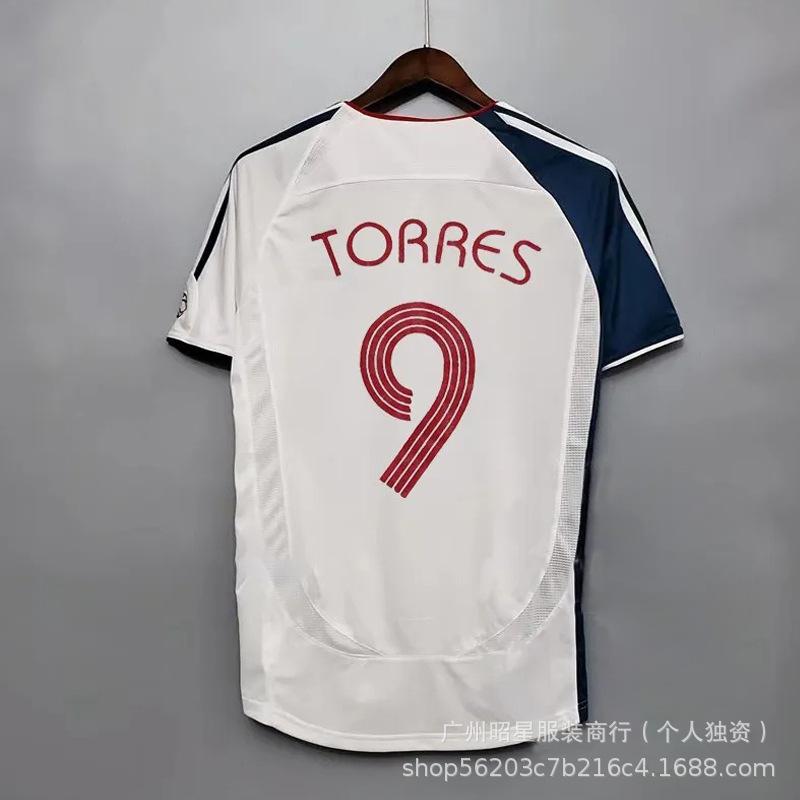 Vintage football jersey 0405 season Atletico Madrid LFC98 France 06 France 0708 Manchester United football jersey with print
