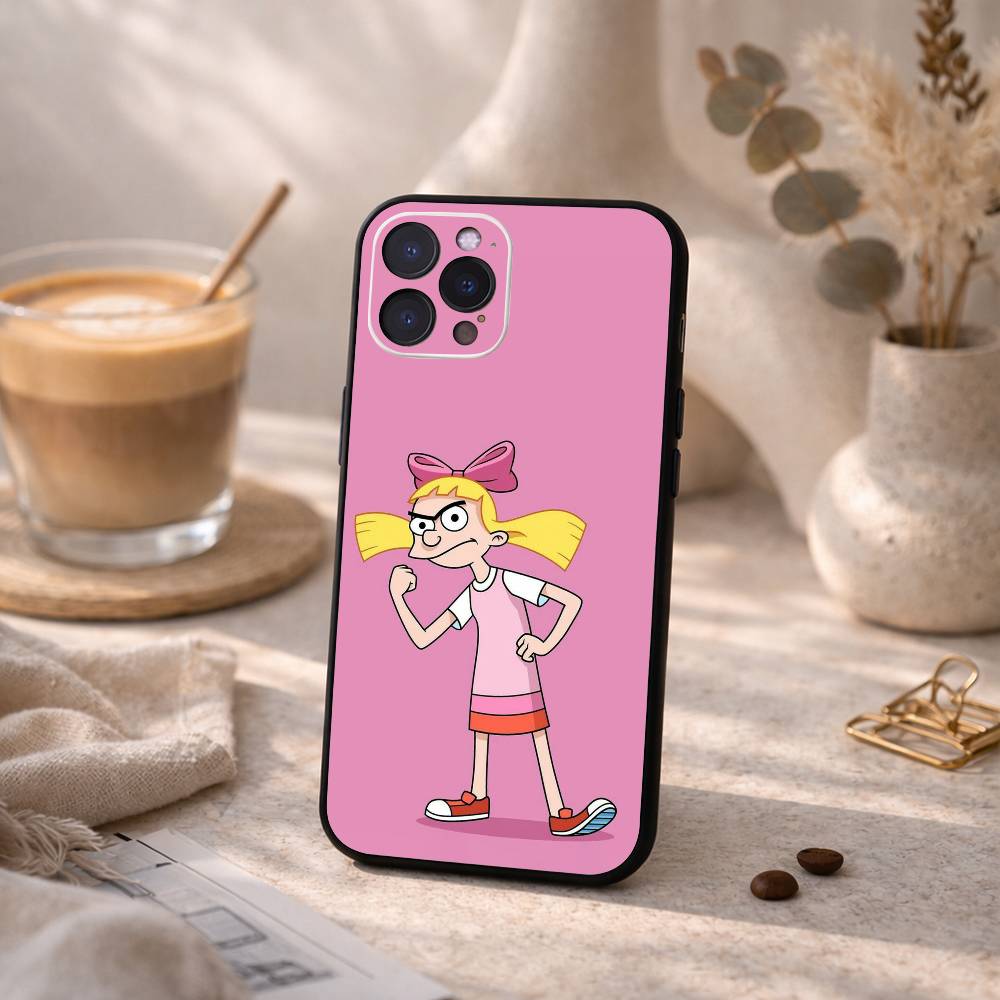1 шт. Чехол для телефона H-Hey A-Arnolds Для iPhone 17, 16, 15, 14, 13, 12 Plus, Pro Max, XS, 5G Мягкий силикон Черный чехол