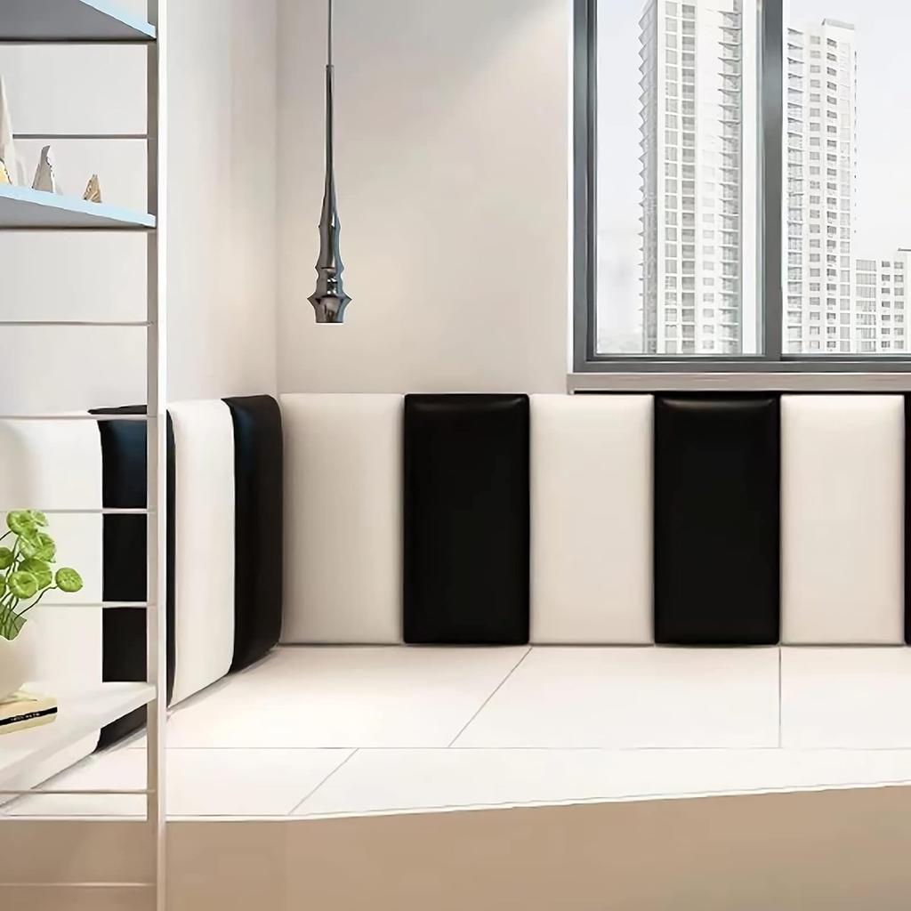 5 шт./ 3D противоударные стеновые панели, самоклеящиеся обитые панели, изголовье для кровати размера Queen, декоративная защитная панель для детской комнаты