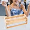 Tabletop Paper Roll Dispenser Art Painting Easel Drawing Space Saving, Storage Wooden Scroll