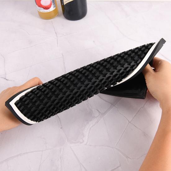 Противоскользящий коврик для бара с белой каймой, защита от пролития напитков, защита барной столешницы для домашней кухни