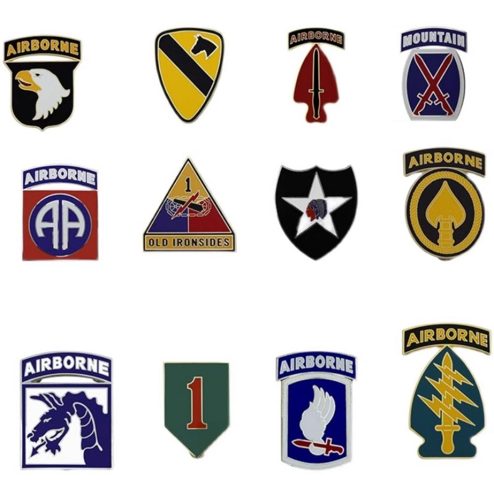 Большой металлический карманный значок ASU Gown CSIB, значок постоянного ношения, значок военнослужащего 101-й дивизии 82-й воздушно-десантной дивизии США