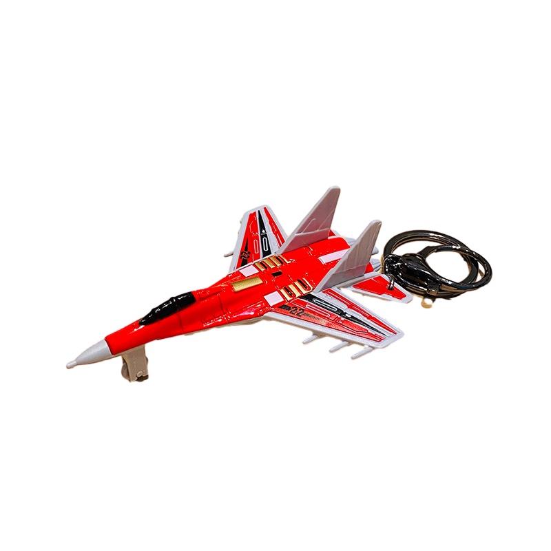 Креативный мультяшный брелок из сплава в виде истребителя, изысканный автомобильный брелок, оптовая продажа, парный подвес для сумки