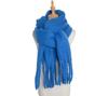 European and American Style Women's Solid Color Shawl Autumn Winter Long Tassel Scarf Thicken Warm Pashmina
