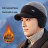 Men's Warm Wool Hat with Ear Protection for Seniors