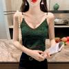 V-neck Camisole Lace Pearl Camisole Sexy Bandeau Tube Top Slim Undershirt Over Suit Underneath Tank Top