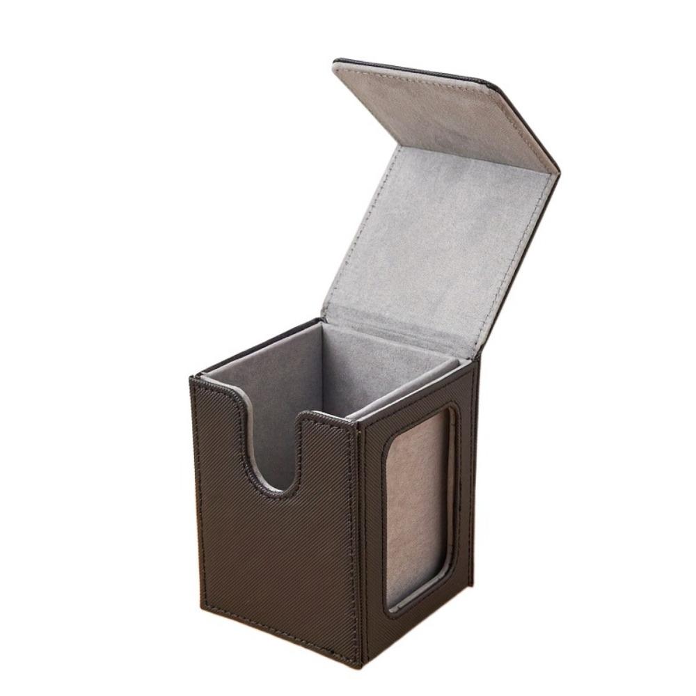 Moisture-proof Window Collection Box PU Game Card Organizer Game Organizer