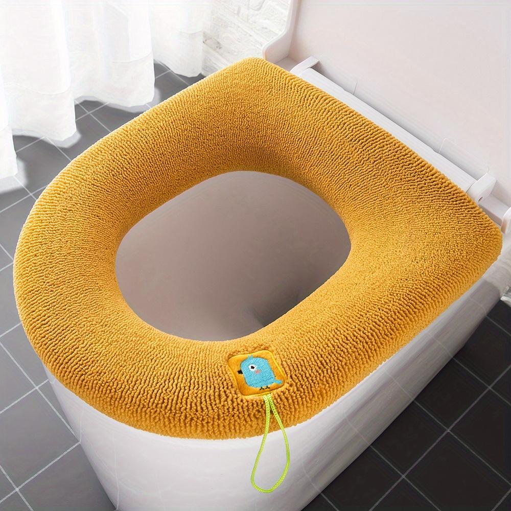 1PC Universal Toilet Seat Cushion Four Seasons Thickened Toilet Cover Knitted Washable Household Toilet Seat 5 Colors To Choose from