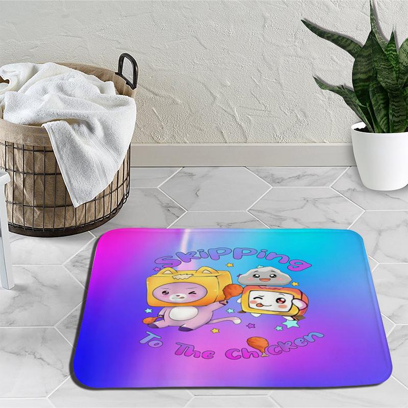 Lankybox Boxy Foxy Rocky мультяшный ковер для спальни, коврик для украшения, аниме, уличный ковер, нескользящий ковер, подарок на день рождения