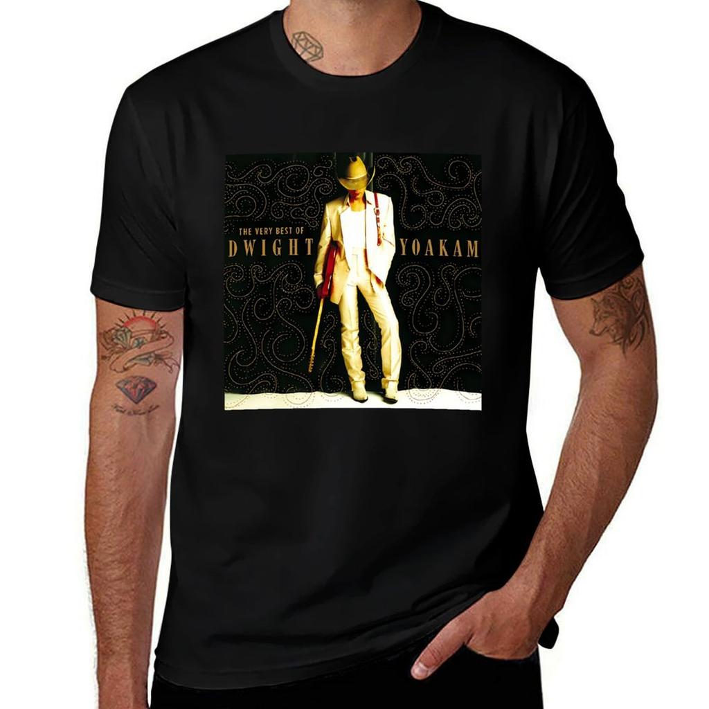 The Very Best Of Dwight Yoakam Album Tshirt Fitness Training Breathable Tee