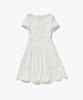 Plack Woman Pintuck Short Sleeve Dress