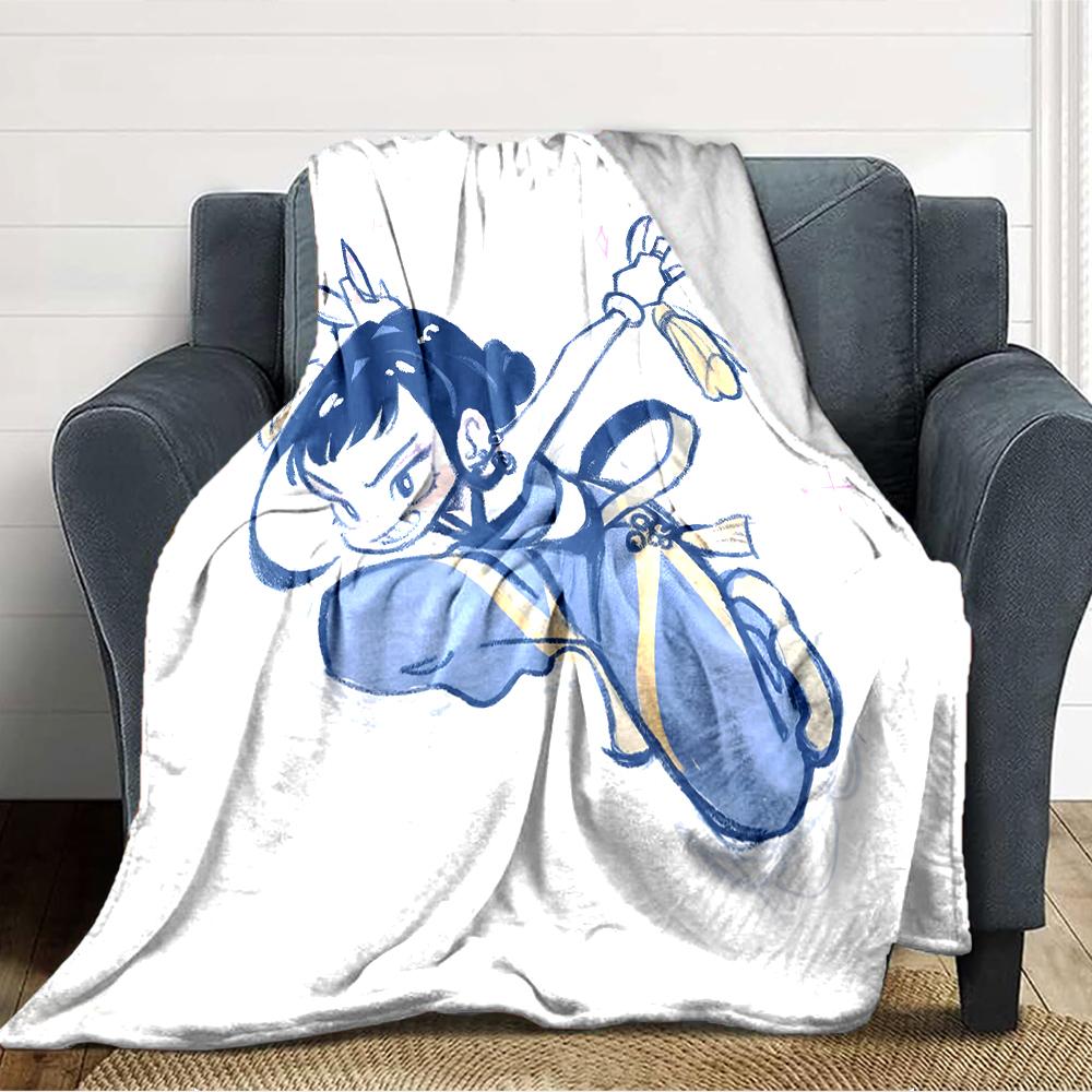 1pc KPop Demon Hunters ZOEY1 Blanket, Gift, for Men and Women, Soft Blanket, Good for Sofa Bed Couch Travel, Lightweight Flannel Blanket