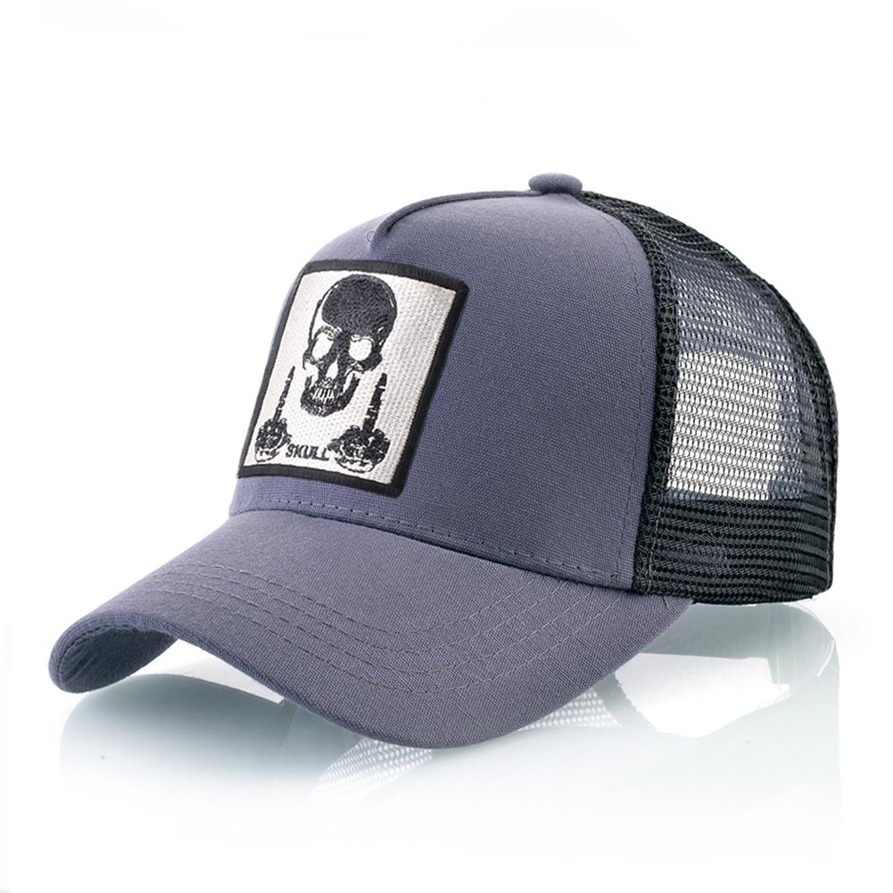 Мужская бейсболка с нашивкой в ​​виде черепа Snapback в стиле хип-хоп, женская кепка-дальнобойщик, четырехсезонная уличная дышащая кепка с козырьком, костяная кепка