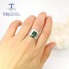 Кольцо ручной работы с изумрудом, грубым натуральным драгоценным камнем, оригинальный дизайн, стерлинговое серебро 925 пробы, изысканные украшения для женщин