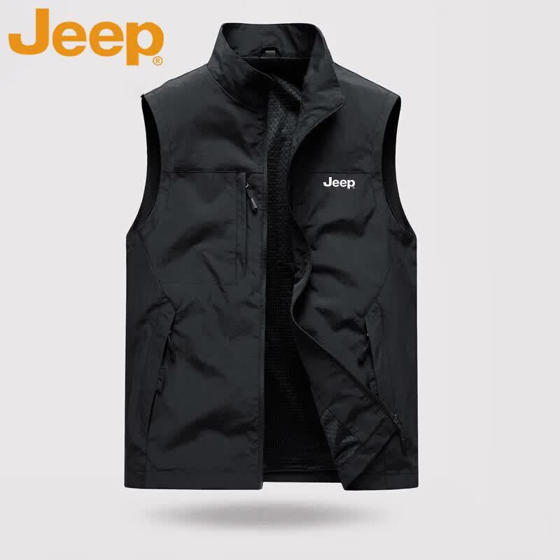 Jeep Мужской жилет для рыбалки и активного отдыха с множеством карманов