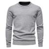 Colors Mens Thick Pullover Knit Sweater Slim Fit Round Neck Long Sleeve