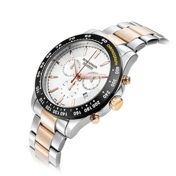 Romanson Мужские металлические часы D'Arbonne RWCAHM1B1800WHSI0 + подарочный пакет