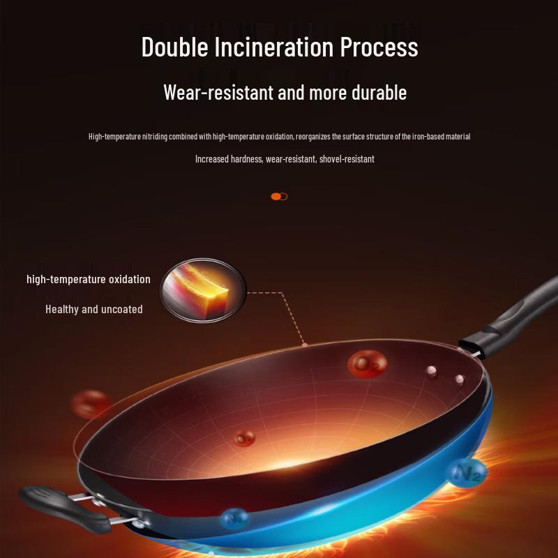 Supor Non-Coated Cast Iron Wok