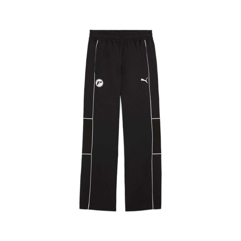 Puma Simple Comfortable Durable Straight Leg Retro Sports Spliced Knitted Pants Unisex Pants Black 631851-01