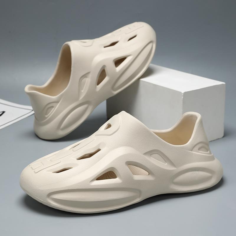 Летние мужские сандалии, легкие тапочки из ЭВА, модная садовая обувь для пар, повседневная пляжная обувь, кроссовки для прогулок