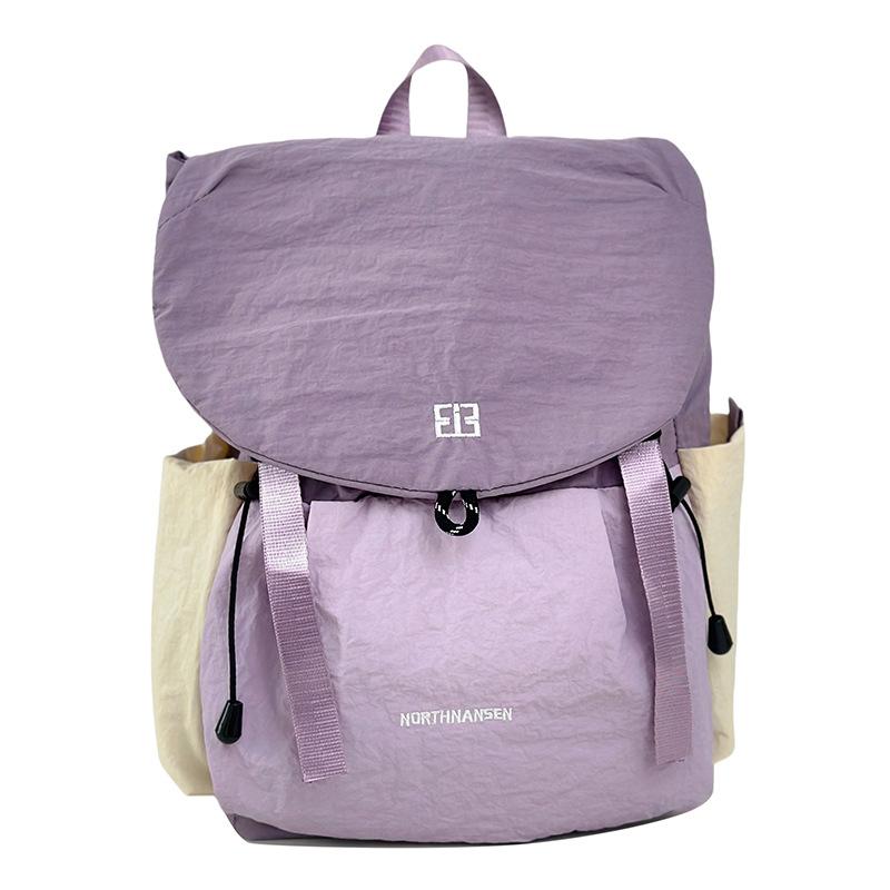 Outdoor High-Value Mountaineering Bag, Fashionable Contrasting Color And Light Primary School Schoolbag, Large-Capacity Daily Travel Hiking Backpack
