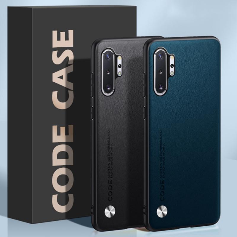 Роскошный чехол из искусственной кожи для Samsung Galaxy Note 10 Plus, задняя крышка, матовый силиконовый защитный чехол для телефона Samsung Note10 Plus