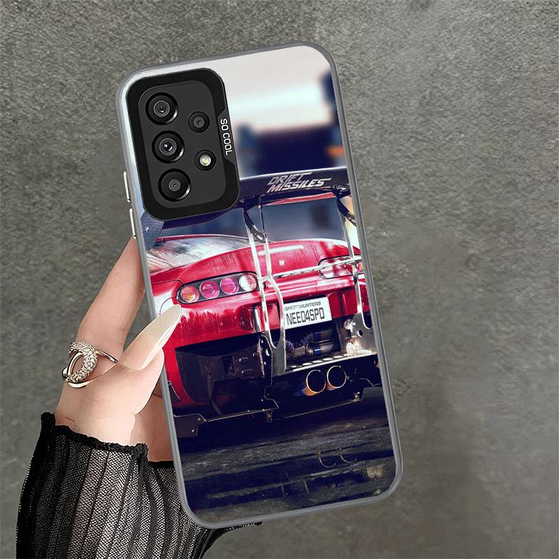 Япония JDM Спортивные Автомобили Тема Мягкий Чехол для Телефона для Samsung A17 A16 A15 A14 A13 A57 A56 A55 A54 A53 A37 A36 A35 A34 A33 A26 A25 A24