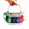 16/26/36 Pieces With Number Plates Key Ring Transparent Window Plastic Key Tags Metal Split Rings Key Chains Key Classification
