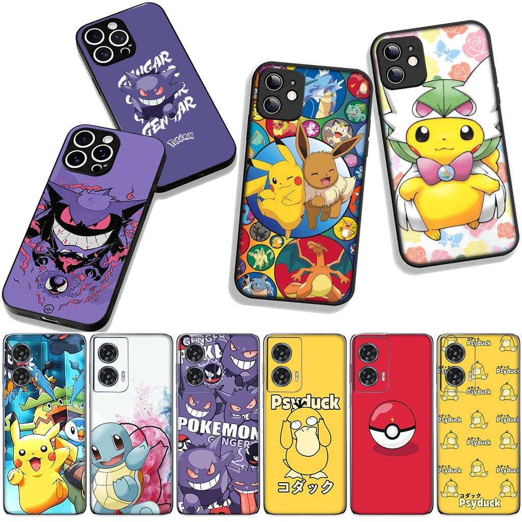 P-Pokemons GO Gengar P-Pikachus Psyduck Cover for Huawei P30 P20 P10 Mate 10 20 Pro Lite Y9A Y8S P Smart Y7 Y9 Prime Y6 Case