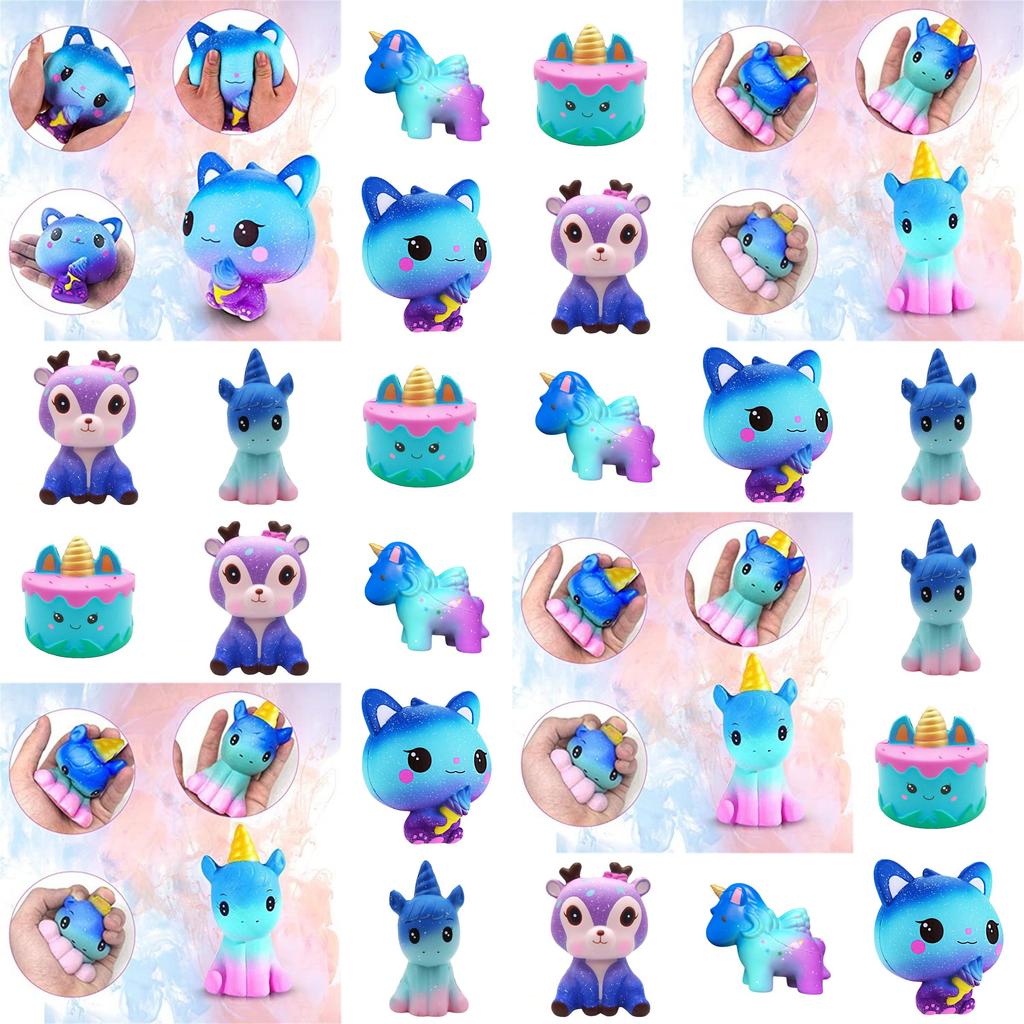 Fun And Relaxing Squishy Unicorn Fast-recovering Cartoon Design Multiple Colors