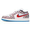 Детские кроссовки Air 1 Low SE GS Take Flight White Blue-Hero Bright-Crimson DD1527-114