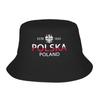 Польский орел Polska Панама Гавайская Рыбацкая Кепка Мягкая Складная Для Путешествий Пешего Туризма Солнцезащитная Кепка Для Мужчин Женщин Модный Узор Кепка