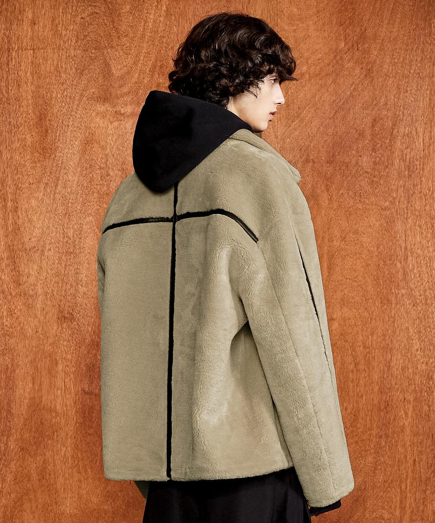 Lmood Bless Shearling Fur Jacket Beige