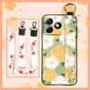 Anti-dust Soft Case Phone Case For Ulefone Note18 Ultra Wristband Silicone Protective Oil Painting Fashion Design Flower