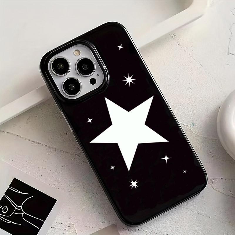 Простой чехол для телефона со звездами для iPhone 17 Air 16 15 14 13 12 11 Pro Max 16E 17E X XR XS 7 8 16 Plus Ударопрочный Мягкий чехол