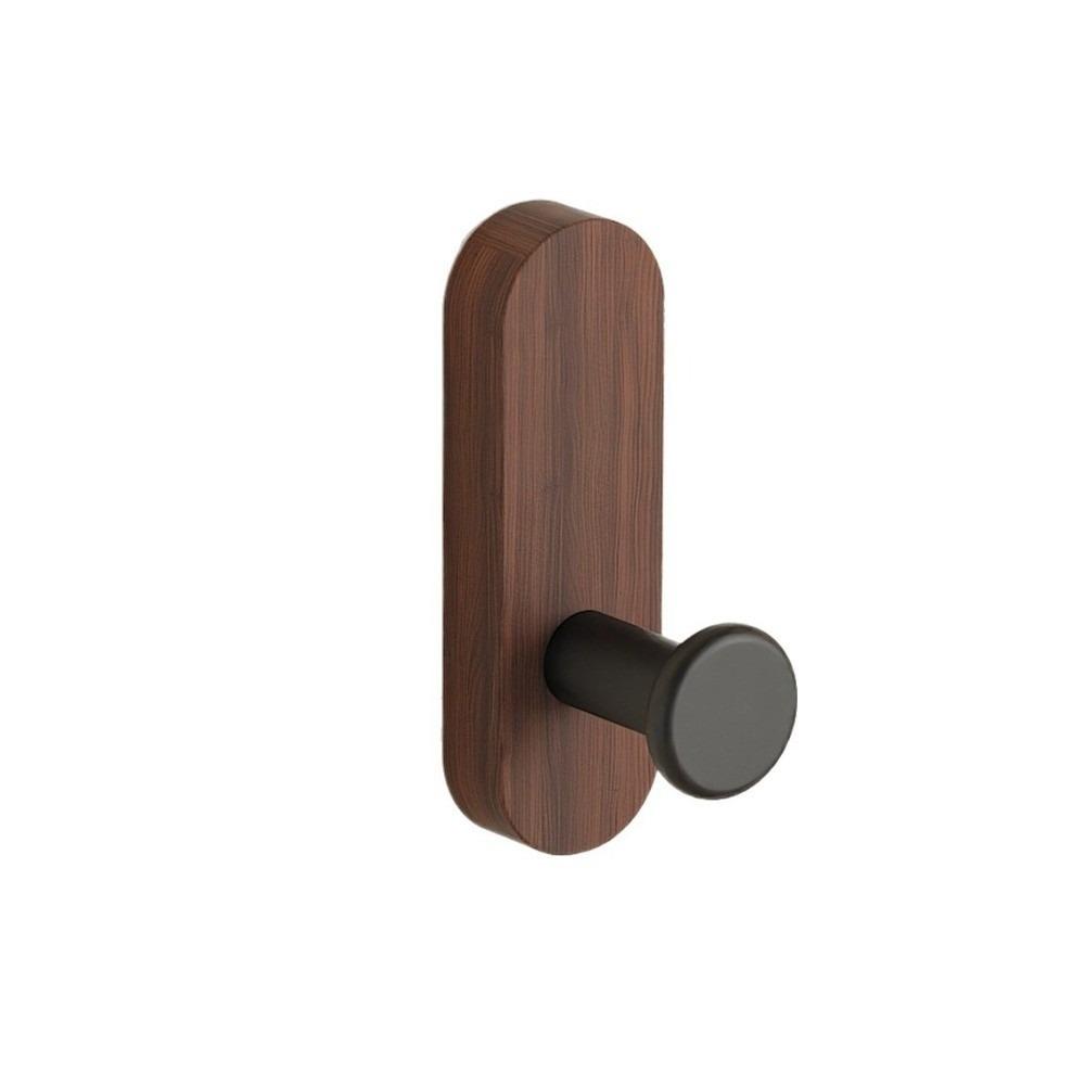 No-drill Wood Wall Hooks Self Adhesive Key Holder Multi-Purpose Mounted Hooks Home Storage Use