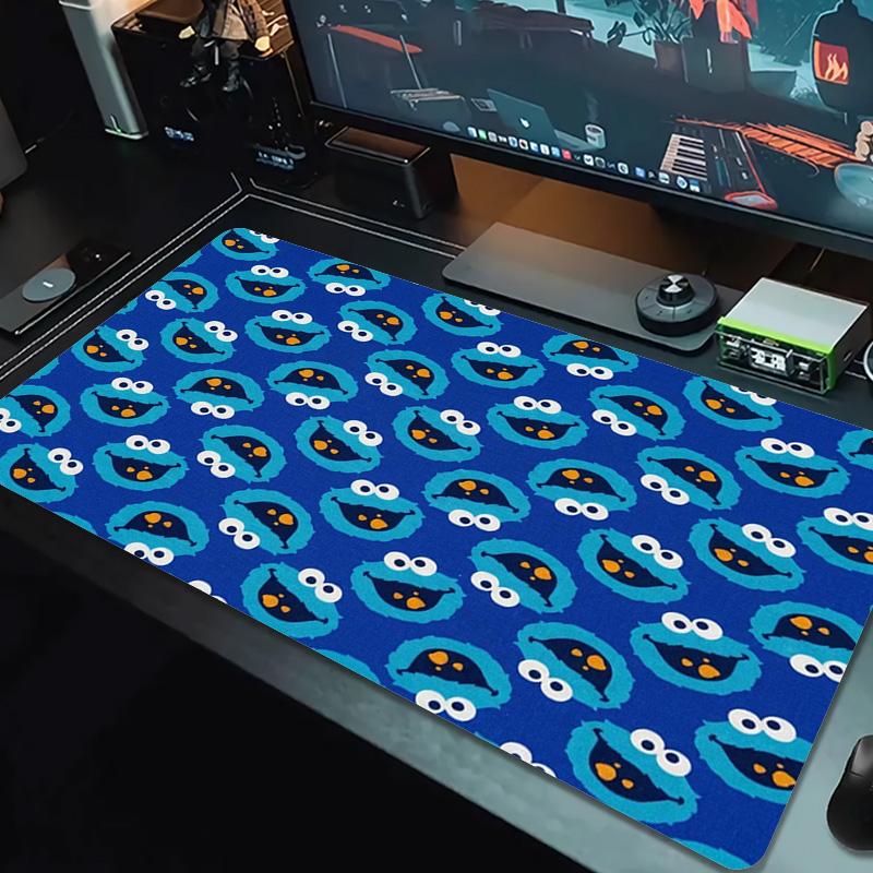 Cookie Monster Color Mouse Pad Large Gaming Table Cushion Non-slip Laptop Tablet Big Mousepad XXL Mat Mini PC Playmat With Lock edge