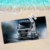 M-Man T-Truck Логотип Пляжное полотенце Цветные банные полотенца для девочки Микрофибра Быстросохнущее Без песка Пляж Йога Спа Тренажерный зал Бассейн