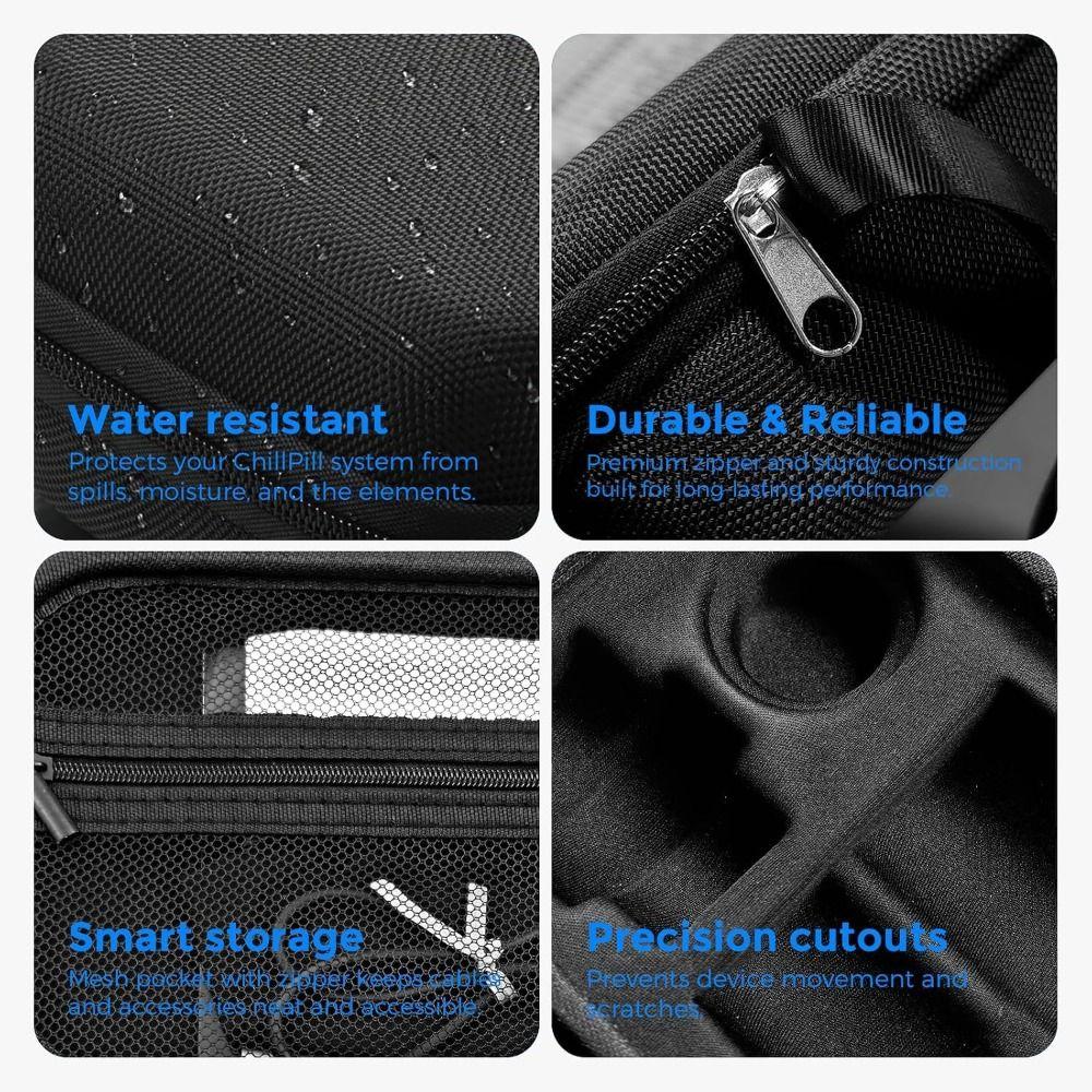 Waterproof Travel Storage Bag Shockproof Portable Storage Bag for ChillPill FA02X Travel Purpose