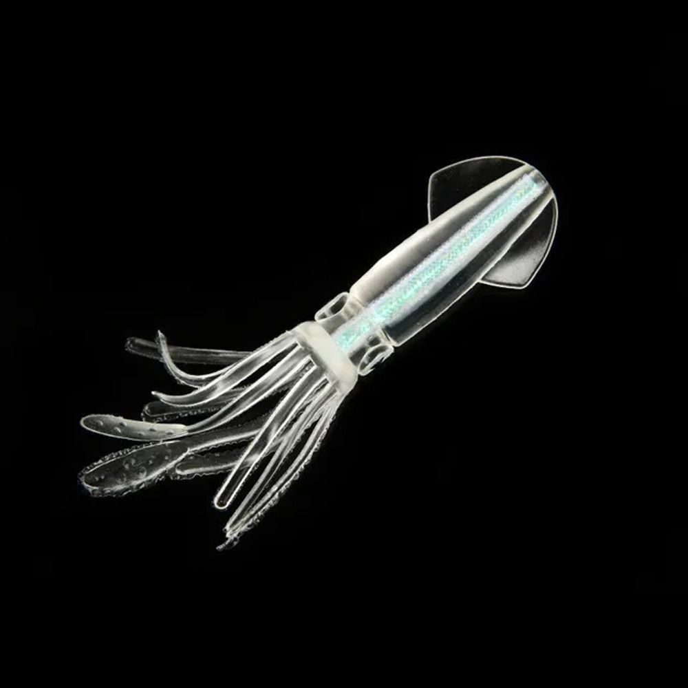 Glow in the Dark Luminous Squid Colorful Tube Artificial Bionic Octopus  Jig Bait